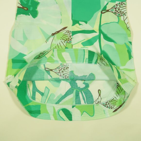 Farm Rio Mini Dress Womens M Green Butterfly Print Sleeveless - Picture 4 of 8